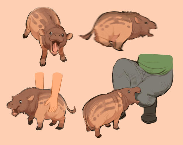 Young Andrewsarchus - Krystal Gonzalez